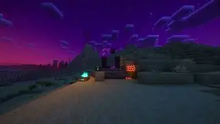 🔥 Desert Nether Portal Ambience | Relaxing Minecraft Desert Sounds 🌵✨