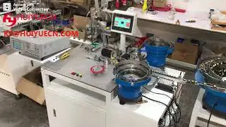 EE16 high frequency transformer automatic magnetic core assembly rubberized one machine
