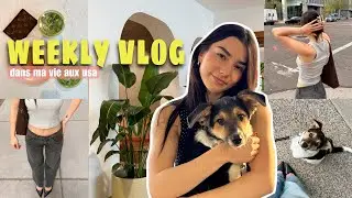 MA NOUVELLE ROUTINE AUX USA AVEC MON CHIOT (weekly vlog)