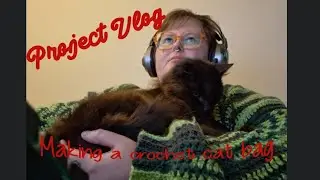 Project vlog- Making a cat bag for my 19 year old cat Luci