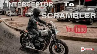 INTERCEPTOR 650 MODIFIED TO SCRAMBLER