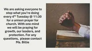 December 28, 2025 Sunday Worship Service