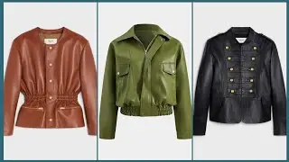 Most beautiful 😍 leather jacket ideas #leatherdesign 