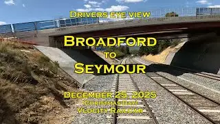 Drivers eye view, Broadford to Seymour, BG, VL, Dec 2025