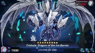 Trishula,Dragon Of The Ice Barrier Summon Animation | Yu-Gi-Oh! Master Duel