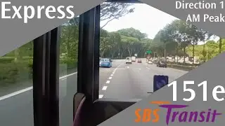 [DEFUNCT] Singapore SBS Transit Express Bus Service 151e Route Visual (AM Peak)