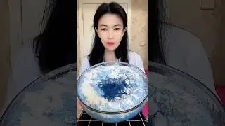 ASMR ICE EATING with MILK POWDER