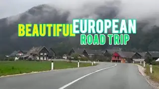 European Road trip on a Beautiful Rainy day 🥰🥰 #europe #roadtrip #slovenia #rain #beauty  #trending