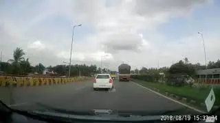 Bike Runs 1 km without driver after accident