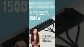 Portronics Power Plate 10 Extension Board with 4 Universal Sockets, 3 Meter Long Cord, 1500 Watts, 6