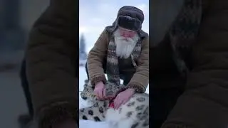 A cinematic and emotional short film of a majestic snow leopard #aicinema #automobile  #puppy