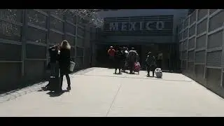 SAN YSIDRO 🚶‍♀️SALIENDO CAMINANDO HACIA TIJUANA🤩🚍
