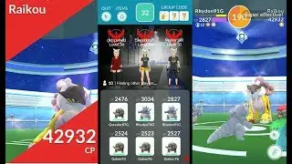 (Pokémon Go) Raikou in Europe!! MY FIRST RAIKOU RAID!