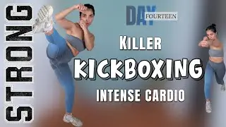 20 Minute Killer Kickboxing Cardio🥊| Full Body Fat Burn | Day 14 &bull; Strong Series
