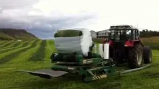 Icelandic hay bale wrapper