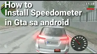 How to add GTA SA ANDROID SPEEDOMETER ANALOG