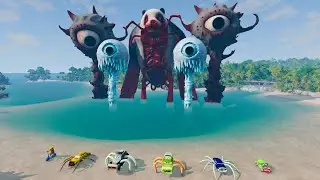 ALL MONSTERS Big & Small Cars with SMILE SONIC TAPES & BUS EATER & CAR EATER &ndash; BeamNG Drive