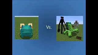 Crazy Warped Toad Vs Mutant Monsters I MInecraft Mobs Battle