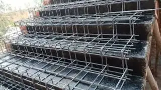 ZIGZAG STAIRCASE REINFORCEMENT II CHAIN STAIRCASE DETAILS II ALOK STUDIO #tips #tricks #housetips