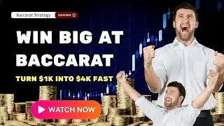 🎯 Baccarat How To Play | $1,000 to $4,000 in 15 Minutes