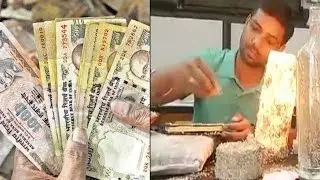Students recycle demonetised notes to develop usable products