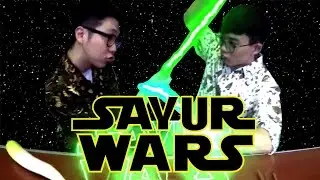 Jun Chef OTS : REAKSI TEMAN KOREA MAKAN DI KAKI LIMA | SAYUR WARS