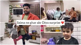 Saima or Sabne ghar akr Diya surprise ❤️ || Faheemzone vlogs 