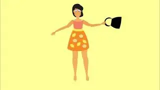 Woman in a lemondress