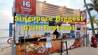 Singapore Grill Festival 2024 at Sentosa  #singapore #grill #sentosa #beach #bbq #food #beer #dinner