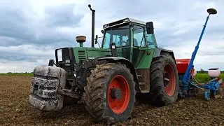 Fendt Farmer 312 LSA mit 6 -Zylinder MWN Turbomatik Sound beim Mais s&auml;en 2023 mit MONOSEM - Technik!