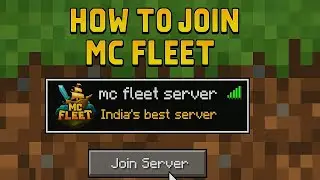 How to Join MC Fleet Server in Minecraft Mobile || IP And Port