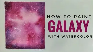 Galaxy painting Watercolor easy |MJ painting|#shorts