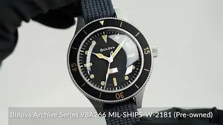 Bulova Archive Series 98A266 MIL-SHIPS-W-2181 (Pre-owned)
