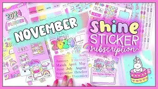 November Shine Sticker Subscription | 2024 Planner 🖋