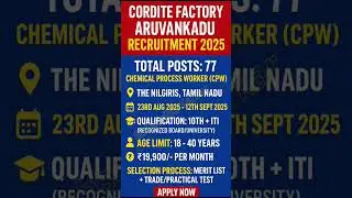 Best Central Government Jobs for 10th pass and ITI Candidates 2025| Jobs for ITI & 10th pass