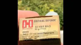 Chronograph & Ballistic gel Test: 32 H&R Magnum 80 grain Hornady Critical Defense #rangetime