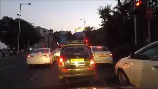 Driving Through Mumbai Traffic At Dusk - Timelapse