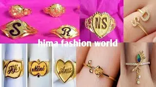 latest gold women's daily wear finger ring designs with weight and price😍