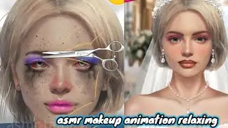 asmr makeup animation relaxing asmrcare relaxing video