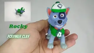 Rocky Paw Patrol tutorial | Polymer clay art - Vicky25Crafts