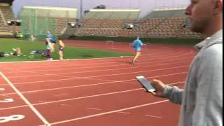 Sprint Stopwatch In Use