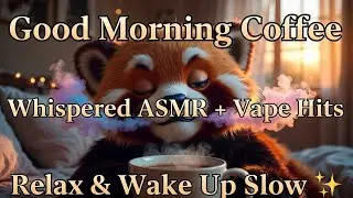 Morning Coffee ASMR Live Stream | Whispered Chat, Coffee Sips & Vape Triggers