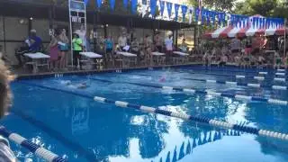 Lake Claire Wahoo Girls 6 and Under Freestyle vs Leslie Beach
