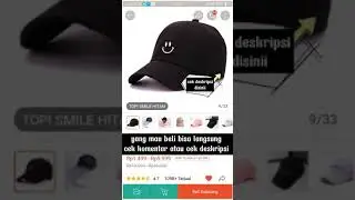 SHOPEE HAUL TOPI BAHAN BORDIRAN, UNSEX(LAKI&CEWE)9RB AN🤑