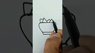How to draw a Nachos bowl #shorts #edit #art #viral #drawing