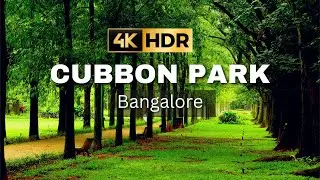 Cubbon park drone aerial view Bangalore II Aerial View II 4K HDR