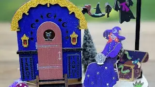 Laser Cut Celestial Witch Wagon Halloween Decor Lights Up #halloweenfinds #halloweenwitch #witchy