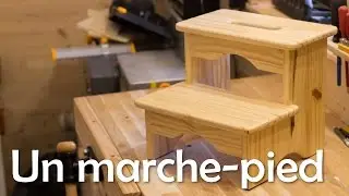 Un marche-pied &agrave; 2 marches &ndash; Menuiserie / Travail du bois
