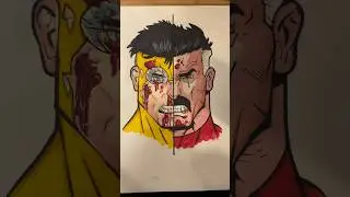 OMNI-MAN VS INVINCIBLE #art #drawing #fypシ #invincible #omniman #markgrayson