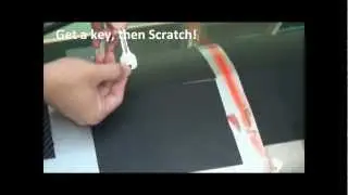 MAXPLUS 3d embossed vinyl - Anti-scratch test